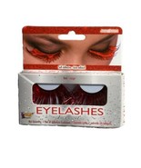 Red Eyelashes 1 Pair Of Adesive Eyelashes - Halloween Adult Size Tinsel - €25,87 EUR