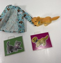 Mattel Barbie 11 Inch Doll Clothes  Vet Jacket Dog and Xrays Lot of 4 - £5.12 GBP