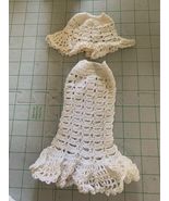 Vintage Hand Crocheted Barbie Skirt &amp; Poncho - £6.29 GBP