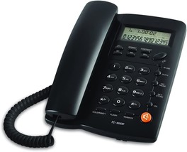 Corded Telephone TC 9200 Black Hands Free Caller ID Fixed Landline Telephone for - £45.00 GBP