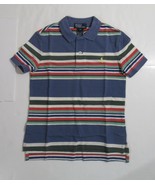 Polo Ralph Lauren Boys Short Sleeve Polo Shirt Blue Multicolor Stiped Size 5 - $24.99