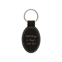Grandpa Gifts I Will Always be Poppy&#39;s Little Girl Engraved Leatherette ... - £8.76 GBP