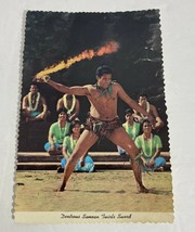 Samoan Twirls Flaming Sword, Polynesian Cultural Center, Laie, Oahu, Hawaii - £4.55 GBP