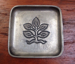 Vtg Stopt Tinn David Andersen Pewter Norway Tree of Life Small Plate Dish 2.75&quot;  - £48.10 GBP