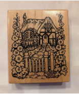 VTG 1994 PSX G-1232 Rubber Stamp - English Country Cottage Farm Flowers ... - £9.90 GBP