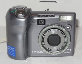 Olympus SP Series SP-320 7.1MP Digital Camera - Gray 3x Optical Zoom - £38.38 GBP