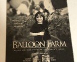 Balloon Farm Tv Guide Print Ad Mara Wilson Laurie Metcalf Rip Torn TPA17 - £4.66 GBP