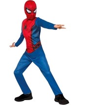 Boys Marvel Spiderman Homecoming 2 Pc Jumpsuit Mask Halloween Costume-sz 10/12 - £15.03 GBP