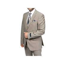 Mens TOMMY HILFIGER Suit Wool Blend 2 Button Side Vent Shark Texture 0106 Tan image 2