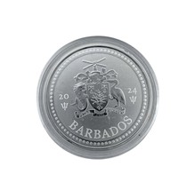 Barbados Silver coin .50 447399 - £31.40 GBP