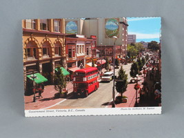 Vintage Postcard - Government Street Victoria Canada - Peacock Postcards - £11.76 GBP