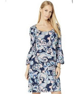 NWT LILLY PULITZER HIGH TIDE NAVY HOLY FLOCKAMOLE CARLILE DRESS MEDIUM - £54.26 GBP