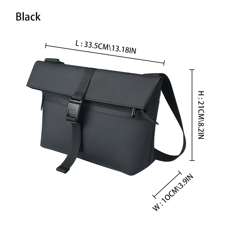 HcanKcan Men&#39;s Crossbody Bag Waterproof Shoulder Bag Fit 13 Inches Lapto... - $92.38