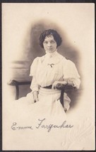 Emma Farquhar RPPC ca. 1905-1909 Beautiful Young Woman - Los Angeles, CA - $17.50
