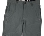 HURLEY Men Quick Dry 4-Way Stretch Hybrid Walk Shorts Size 36 Grey - $16.82