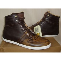 Ugg Empire Men&#39;s Chestnut Leather Sneakers Size Us 9,EU 42 EM-PIRE Nib #1000642 - £54.85 GBP
