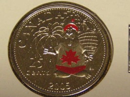 2005 Canada Painted Beaver 25 Cent Quarter Unc - $8.20