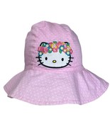 H&amp;M X Hello Kitty Bucket Hat Pink 6-8 Years Sun Beach Summer Cotton Cat ... - £8.88 GBP