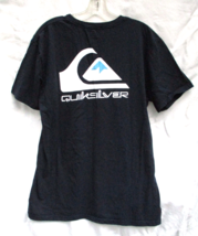 Quiksilver Mens Large T-Shirt Mountain and Wave Logo Double-Sided Design - £10.59 GBP