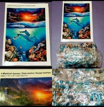 Mystical Journey Ocean Dolphins &amp; Fishes Sunset 500 PC *NO BOX* - £10.31 GBP