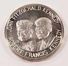 John F. Kennedy &amp; Robert F. Kennedy 1Oz 999 Argent Rond - £72.43 GBP