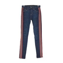 JOE&#39;S JEANS Willoughby Skinny Ankle Sz 25 Tuxedo Racing Side Stripe Leg,... - $27.09