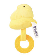 Peeps Yellow Chick Small Plush Dog Pet Toy Squeaky Stuffed Animal with Ring - £11.29 GBP
