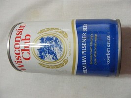 Vintage Steel Wisconsin Club  Pop Top Pull Tab Beer Can    A - $278.32 MXN