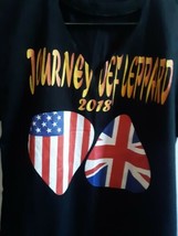 Journey Def Leppard 2018 Band Tour Concert Women&#39;s Custom Cut T Shirt Size M - £11.86 GBP