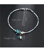 Shell Beach Bead Anklet Gift For Women Her Christmas - $6.19