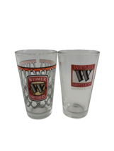 Portland Oregon Brewery Widmer Brothers Logo Pint Beer Glass Set of 2 - £15.49 GBP