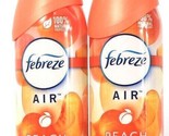 2 Bottles Febreze Air 8.8 Oz Limited Edition Peach Odor Eliminator Spray - $25.99