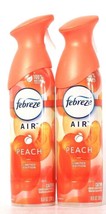 2 Bottles Febreze Air 8.8 Oz Limited Edition Peach Odor Eliminator Spray - £20.47 GBP