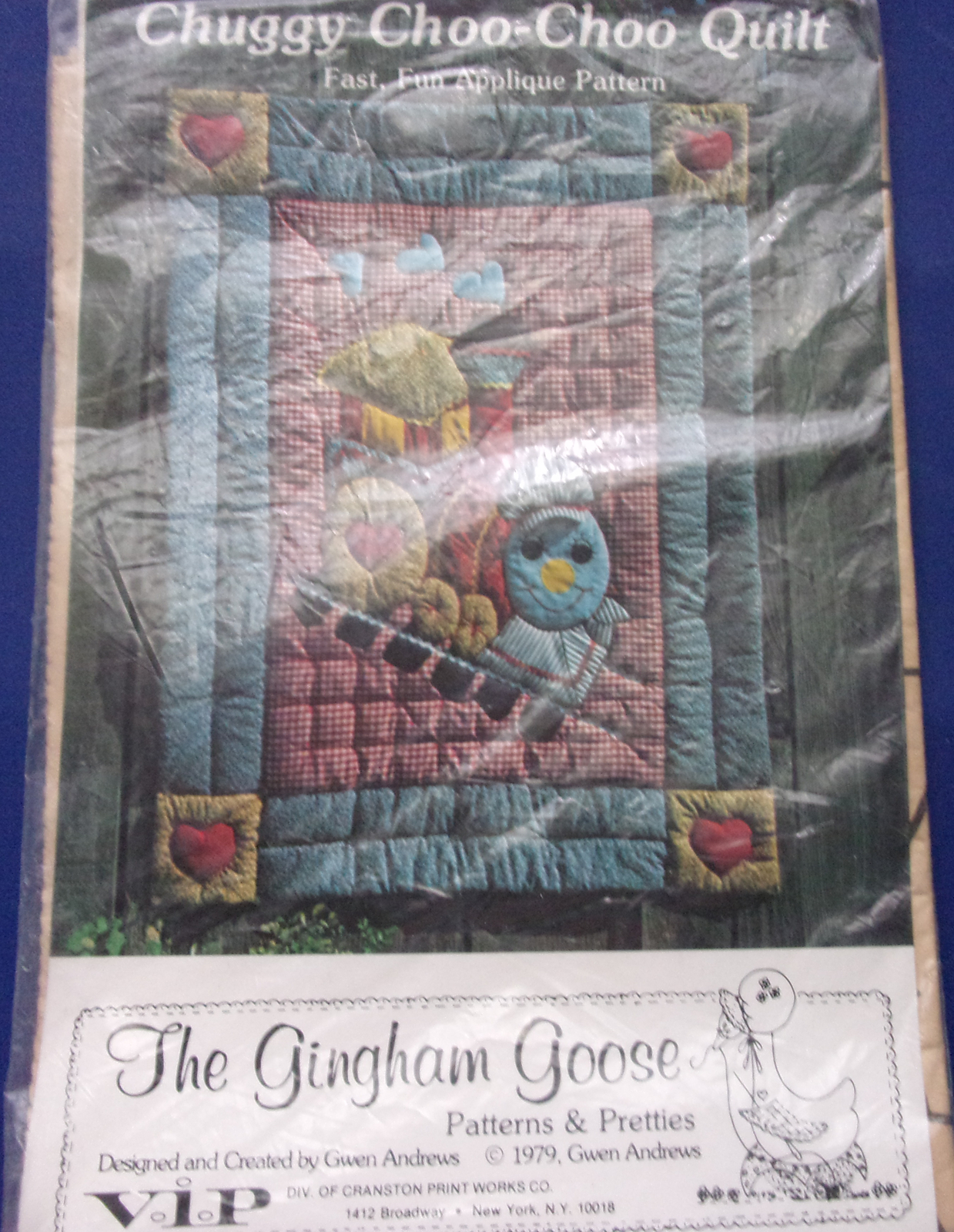 The Gingham Goose Chuggy Choo Choo Baby Quilt Pattern  - $5.99