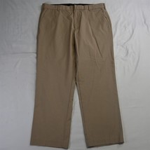 Van Heusen 36 x 29 Khaki Straight Fit Flex Flat Front Dress Mens Pants - £11.27 GBP