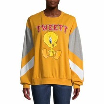 Tweety Juniors&#39; Wink Sweatshirt  Color Gold Size XXXL/3XG (LOC TUB G-16) - £17.40 GBP