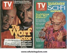 2 different STAR TREK DEEP SPACE 9 TV Guide back issues - $7.00