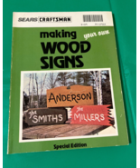 Sears craftsman making your own wood signs special edition how to book - $27.01 CAD