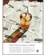 1958 Canadian Club &quot;Canadian Whiskey&quot; PRINT AD What Will You Drink In 19... - $10.66 CAD