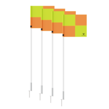 Great Call | PRO Soccer Flag Set of 4 Yellow Orange w/ Spike Game Practi... - £39.08 GBP