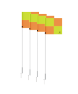 Great Call | PRO Soccer Flag Set of 4 Yellow Orange w/ Spike Game Practi... - £39.31 GBP