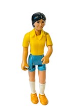 Fisher Price Adventure People team Vtg figure toy 1974 Woman Lady Yellow Shorts - £23.31 GBP
