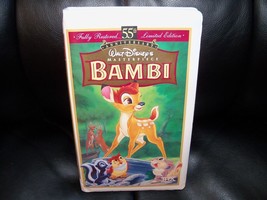Walt Disney&#39;s BAMBI:55thANNIVERSARY Ed Clamshelled Edition Vhs Euc - £27.20 GBP