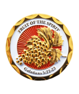 Fruit of the Spirit Challenge Coin – Walk in Love, Grow in Faith - $19.99