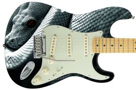 Guitar Skin Axe Wrap Re-skin - White Snake Python 755 - $44.50+