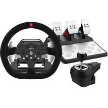 Force Feedback Steering Wheel, V10 Racing Wheel 270/900 Rotation With Pedal And  - £309.03 GBP