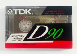 TDK D90 High Output Audio Blank Cassette Tape - Brand New Sealed - $3.95