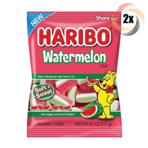 2x Bags Haribo Watermelon Flavor Gummi Candy Soft &amp; Sweet | Share Size 4.1oz - £9.99 GBP