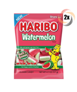 2x Bags Haribo Watermelon Flavor Gummi Candy Soft &amp; Sweet | Share Size 4... - £10.15 GBP