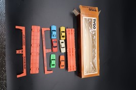 Vtg TYCO Auto Loader Trailer Train Car w/ Six Cars Original Box - $14.99